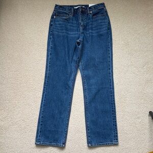 Lands' End Women’s Petite High Rise Straight Jean